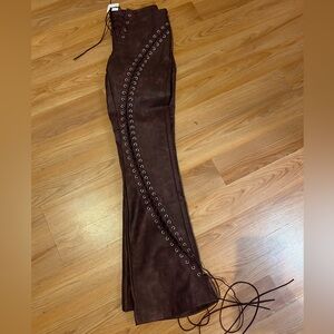Fashion nova lace up pants never worn.